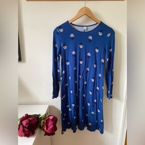 Old Navy blue dress with white flowers Women's Size XS